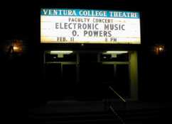 A marquee with my name on it
