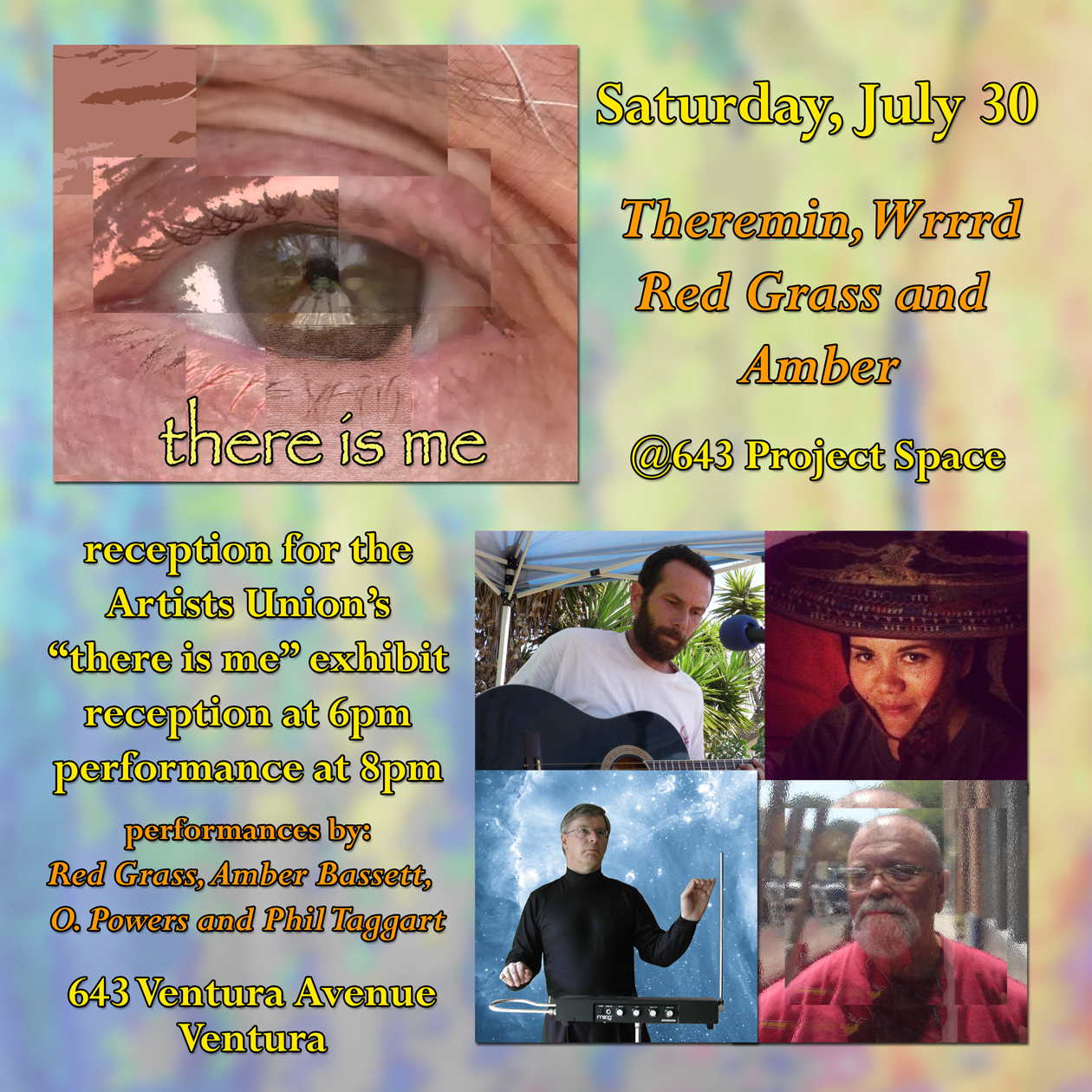 Image of the flyer for "There
        Is Me" reception